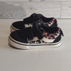 Vans Toddler Size 7 Ward V Sneakers Rainbow Cheetah Print